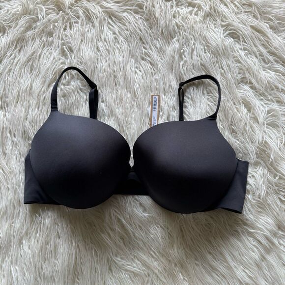 Skims Ultimate Push up Plunge Bra Onyx Size 44D - Picture 1 of 8